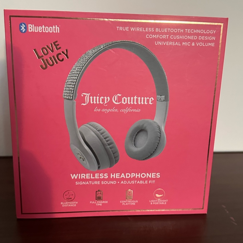 Juicy Couture‎ Rhinestoned Wireless Headphones